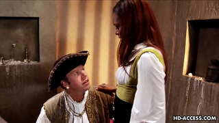 Hitam pelacur Marie Luv menunggang putih cock dan dipaku keras