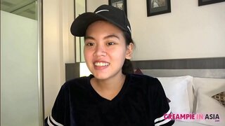 Thai ti fi garnitur beaver ak vin creampied